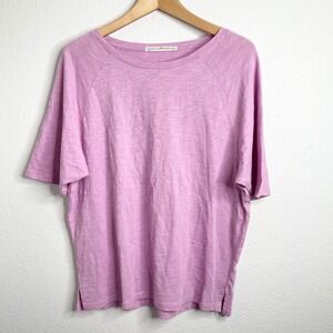 Peruvian Connection Purple Cotton Gauze Raglan Sleeve T-Shirt‎ Women's XS